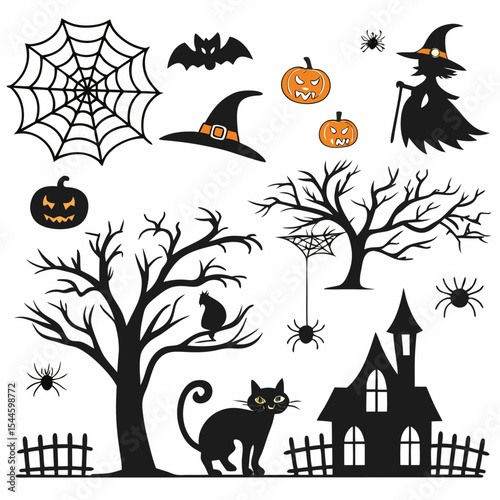 halloween night scene