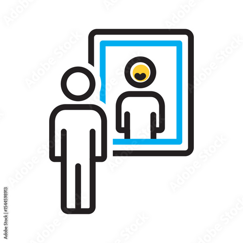 Vector multi color icon for Similar