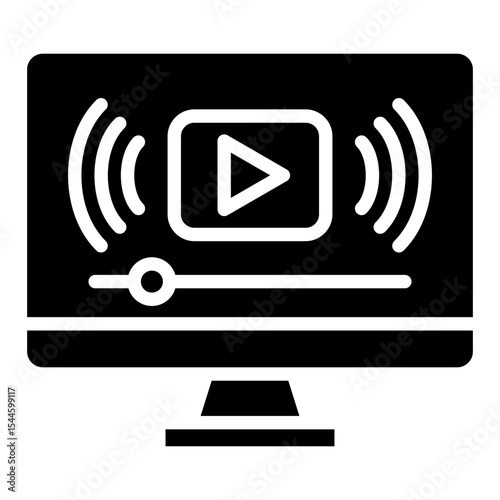 Video Chat icon glyph
