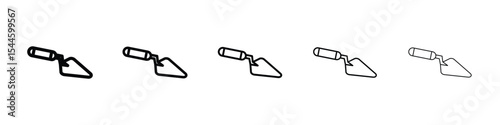Trowel icon filled flat sign concept for web design.