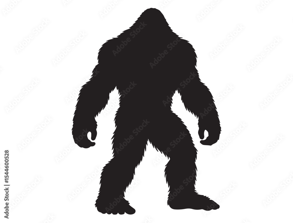Naklejka premium Bigfoot Silhouette