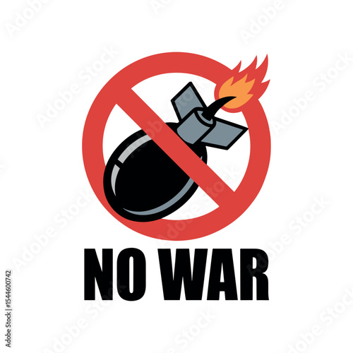 Symbol of Peace No War with Anti War Sign, Peace for Ukraine, and the end of war in our world