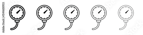 Tire pressure monitoring icon filled flat sign concept for web design.
