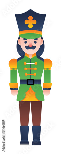 Hand drawn flat nutcrackers collection