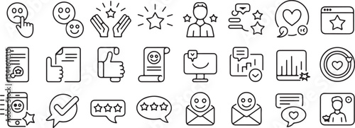Customer Feedback Icons Satisfaction, Reviews, Ratings & More