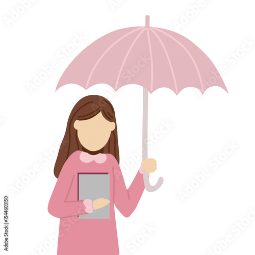 woman with umbrella