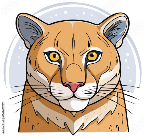 Cougar Head Mascot