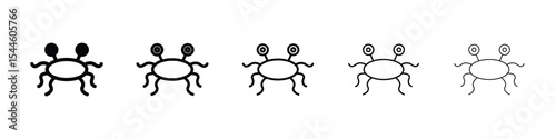 Spaghetti Monster Flying icon filled flat sign concept for web design.