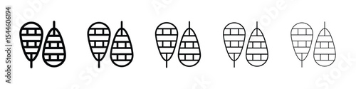 Snowshoes icon filled flat sign concept for web design.