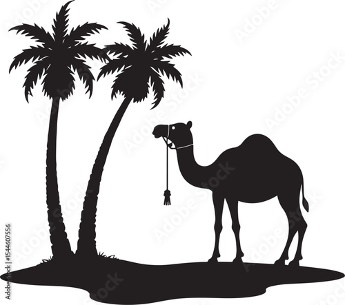 Desert Camel Ride Silhouette Bundle