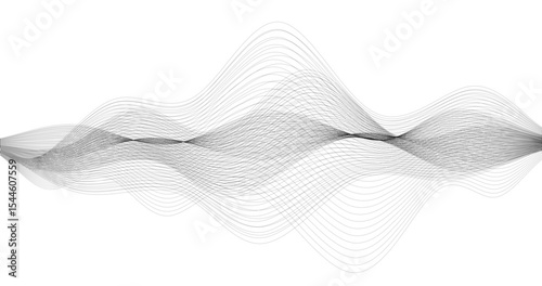 horizon analog wave on a white background Design element Vector illustration