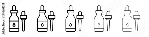 Serum icon filled flat sign concept for web design.