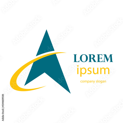 rising business arrow logo illustration