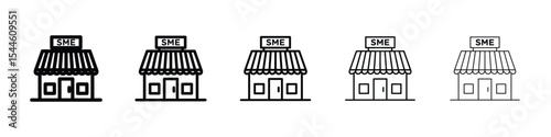 SME icon filled flat sign concept for web design.