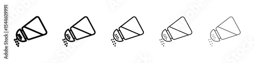 Salt shaker icon filled flat sign concept for web design.