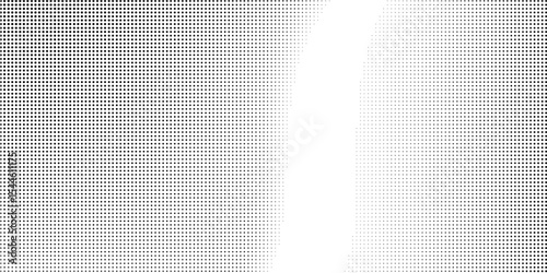 Dotted gradient halftone background. Horizontal seamless dots pattern in pop art style. Abstract modern stylish texture. Vector illustration.