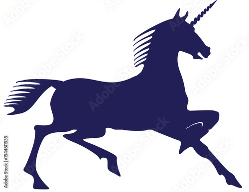 Einhorn ein Fabeltier, icon, symbol Illustration 