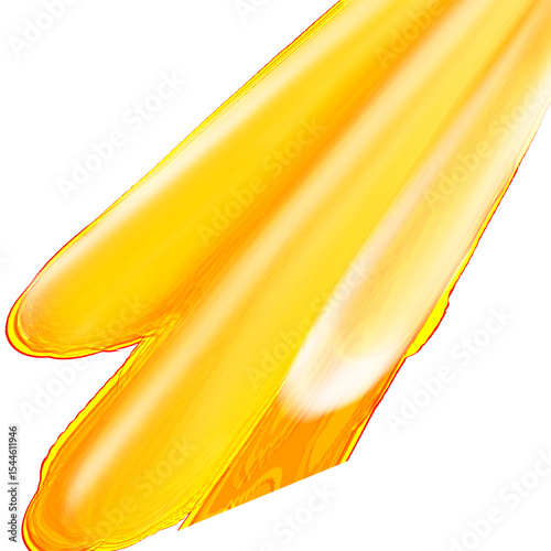 yellow light effect illustration without background