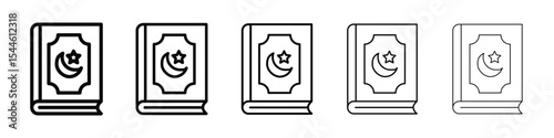 Quran kareem icon filled flat sign concept for web design.