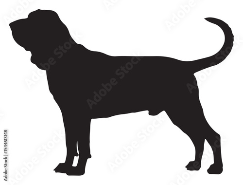 Bloodhound Dog Silhouette