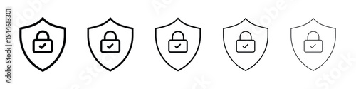 Protection icon filled flat sign concept for web design.