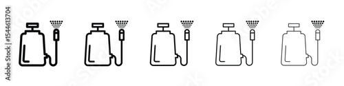 Pressure sprayer icon filled flat sign concept for web design.