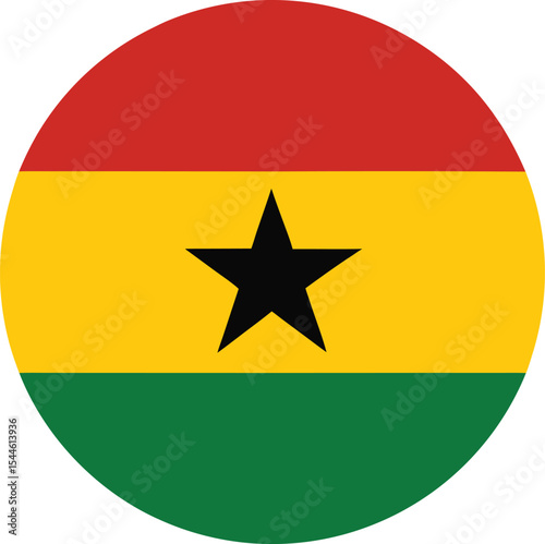 Wallpaper Mural ghana flag icon in circular shape, african national symbol, vector design

 Torontodigital.ca