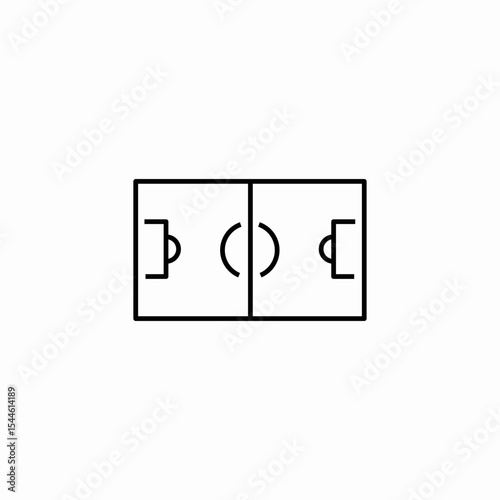 football field icon sign vector