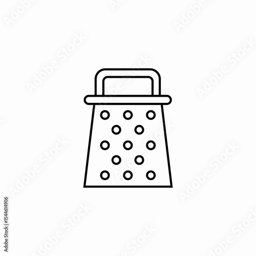 kitchen grater tool icon sign vector