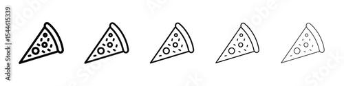 Pizza icon filled flat sign concept for web design.