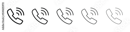 Phone call icon filled flat sign concept for web design.