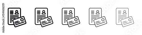 Personal documents icon filled flat sign concept for web design.