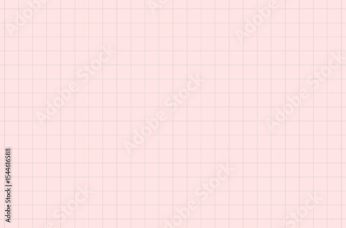 Square grid lines on a pink pastel background, fabric pattern or background texture.