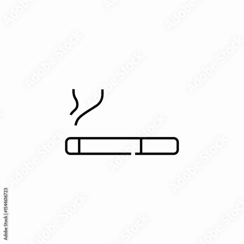 smoking cigarette tobacco icon sign vector
