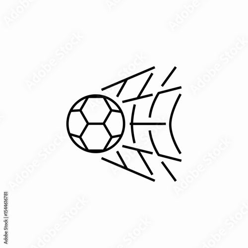soccer goal shot icon sign vector