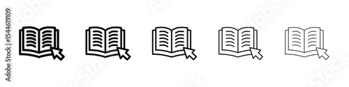 Online library icon filled flat sign concept for web design.