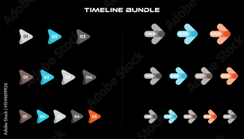 Timeline Bundle Infographic for Business Process