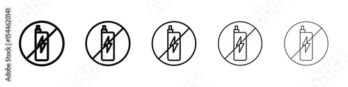 No vaping icon filled flat sign concept for web design.