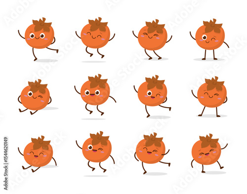 Cute brown mangosteen cartoon character with a smiling face and friendly gesture. Perfect for kids illustrations, tropical fruit concepts, healthy food promotions, or educational materials. Isolated o