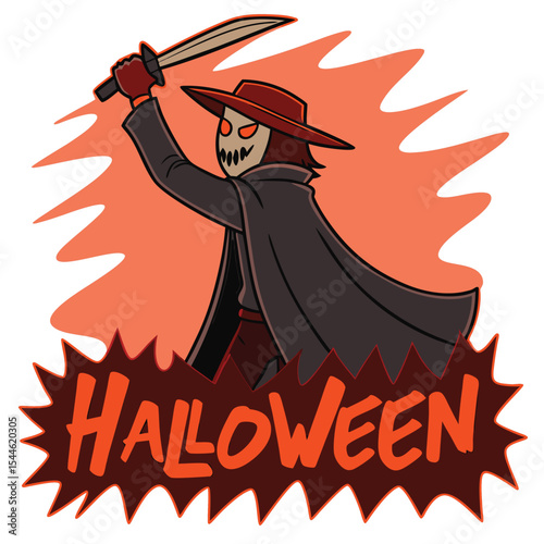 halloween witch with pumpkin