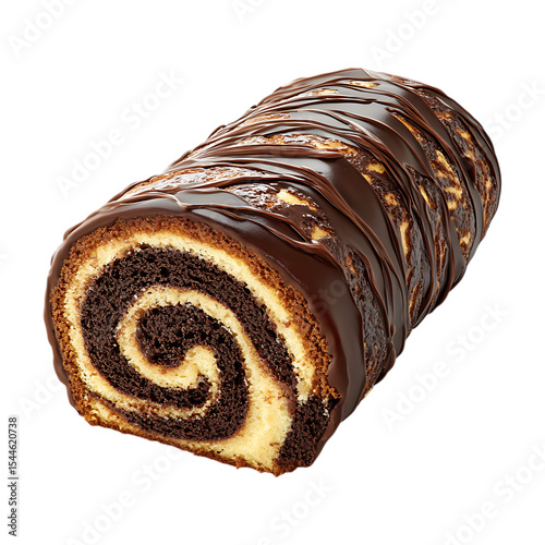 Chocolate Poppy Seed Roll Cake Bakery Pastry Sweet Treat Dessert Recipe