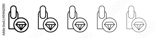 Nail Strengthener icon filled flat sign concept for web design.