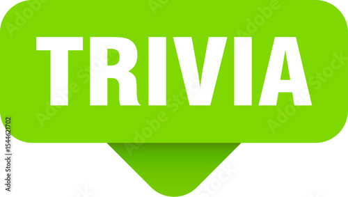 trivia sticker. trivia sign on transparent background