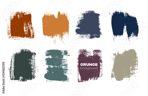 Vintage paint ink brush strokes