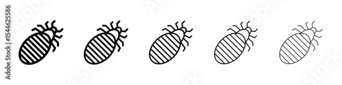 Louse icon filled flat sign concept for web design.