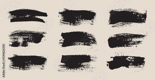 Grunge black banners