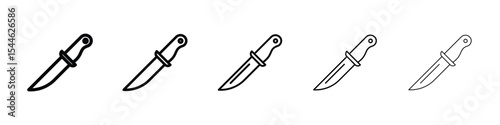 knife icon filled flat sign concept for web design.