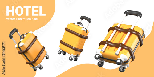 Canvastavla Modern suitcase for travel and vacation