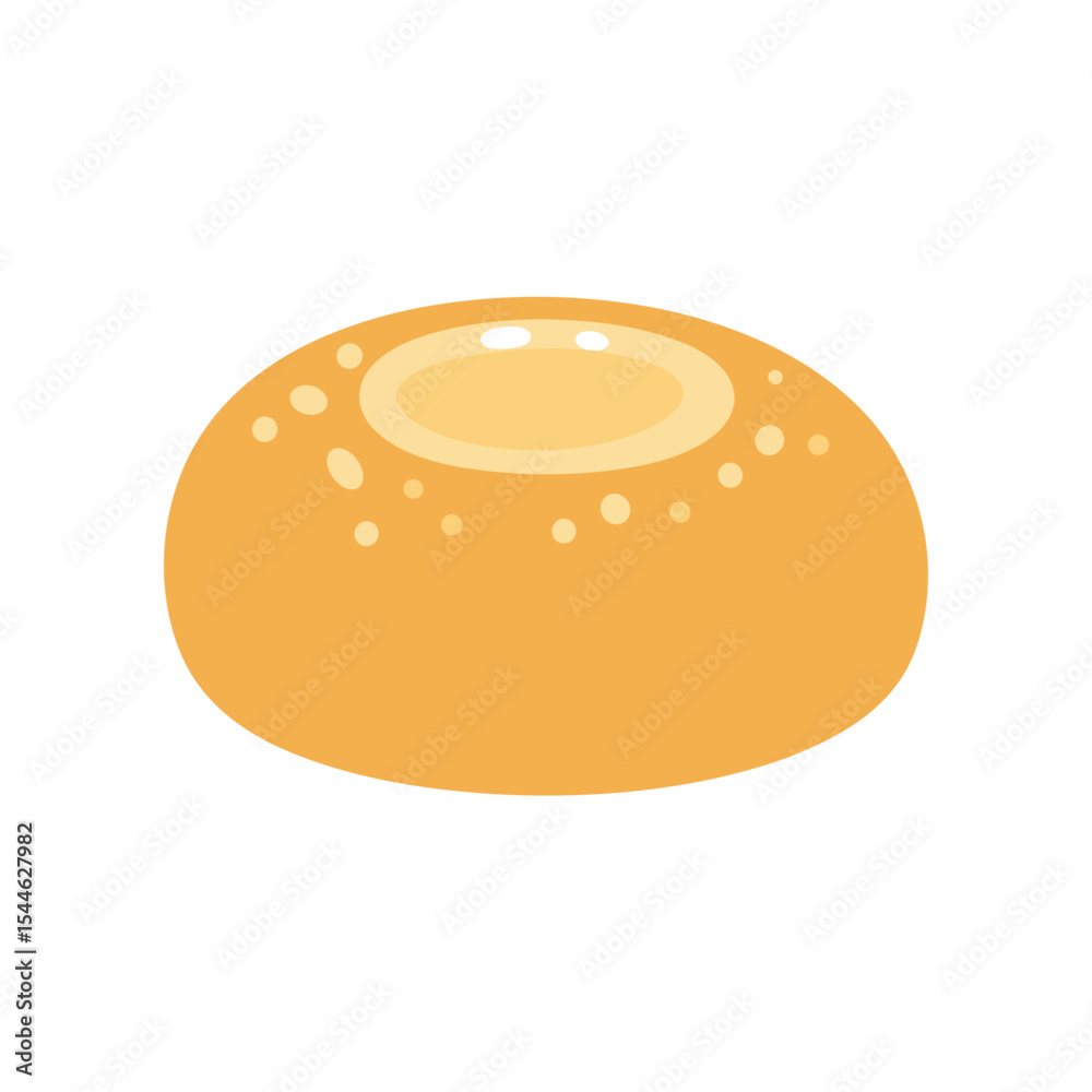 Simple Round Bread Bun with Subtle Texture. Simple Round Bread Bun with Subtle Texture.