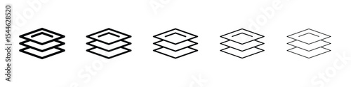 Layers icon filled flat sign concept for web design.